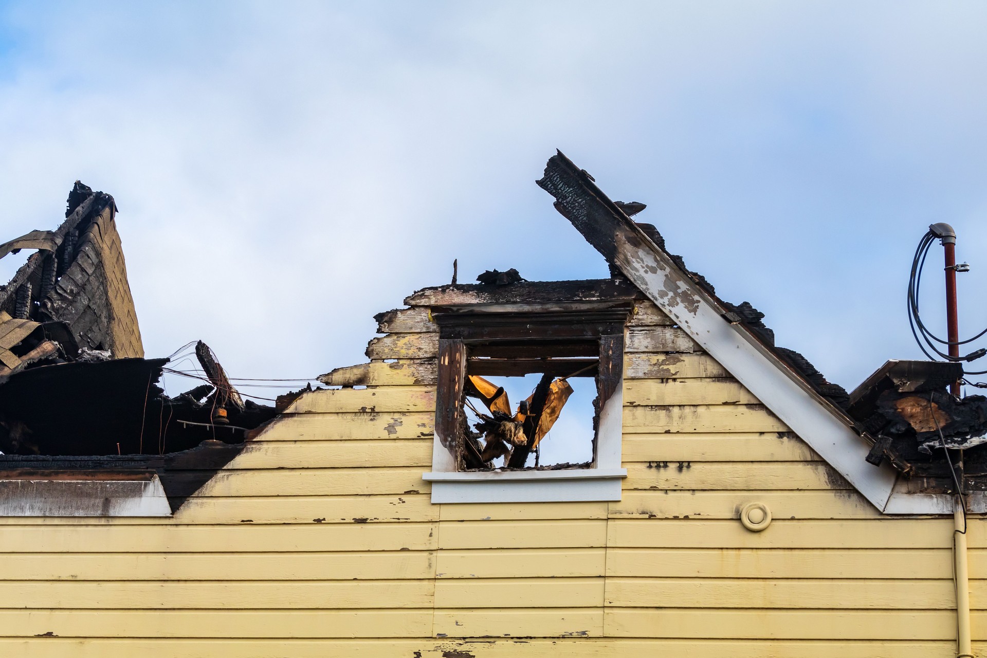 Burnt Building Exterior